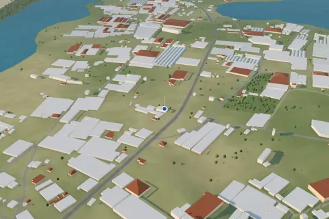La posizione di Apartment Complex sulla mappa 3D di Sperlonga, vista dal mare